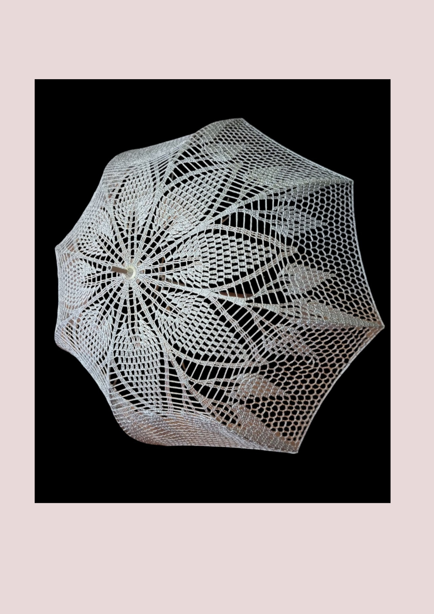 crochet paraguas o parasol  hecha a mano