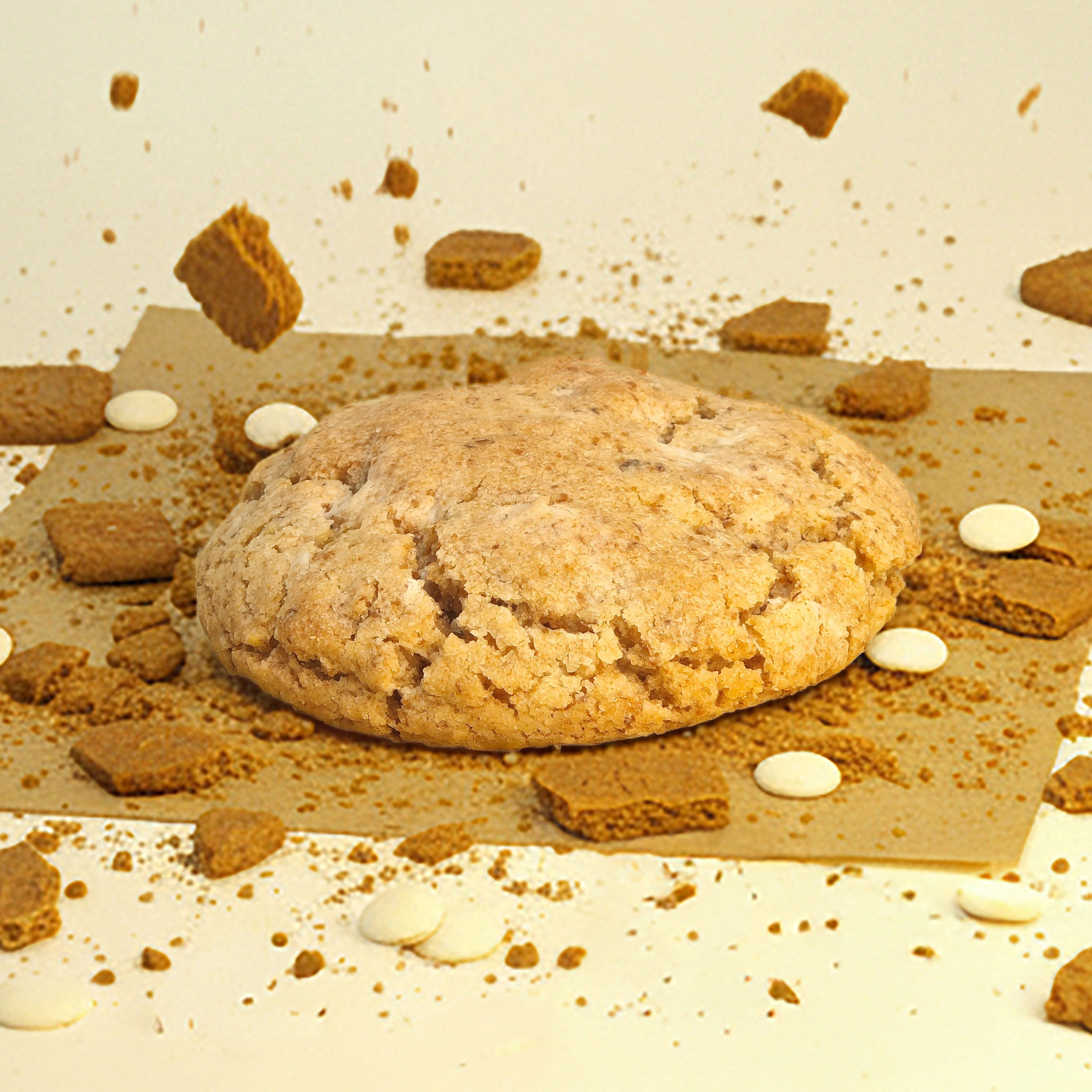 Cookie de galleta lotus y choco blanco