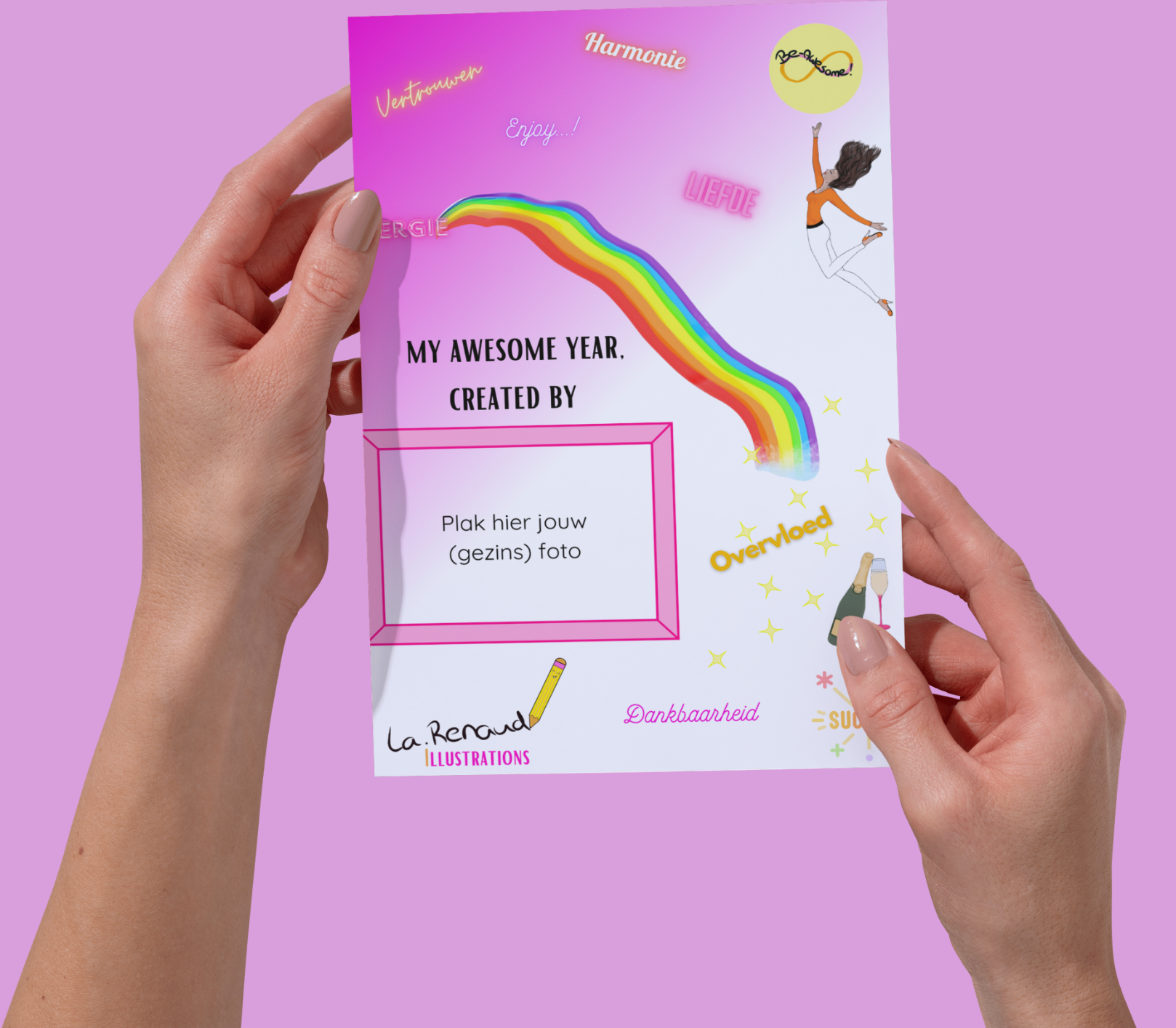 My Awesome Year kalender (roze versie)
