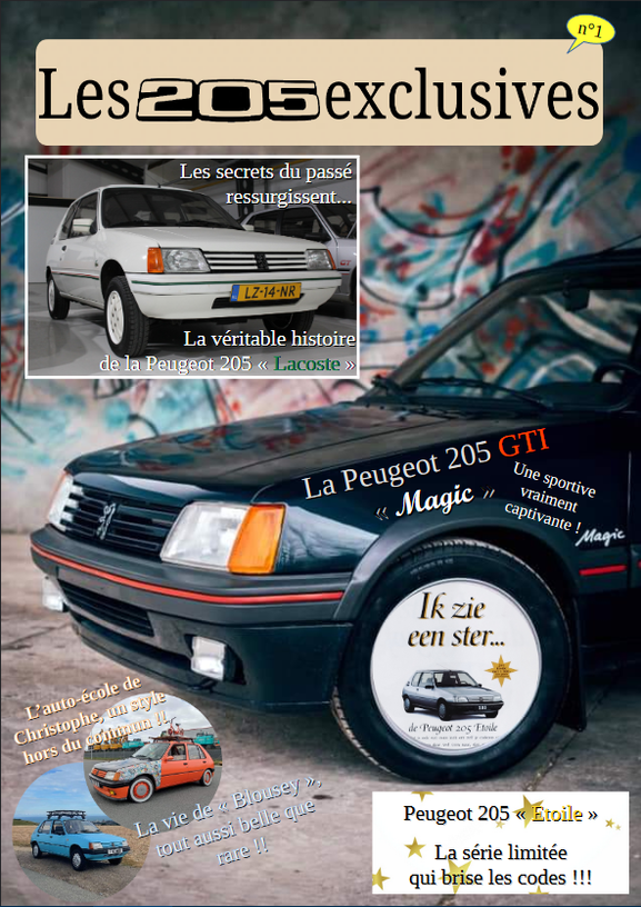 Les 205 exclusives n°1