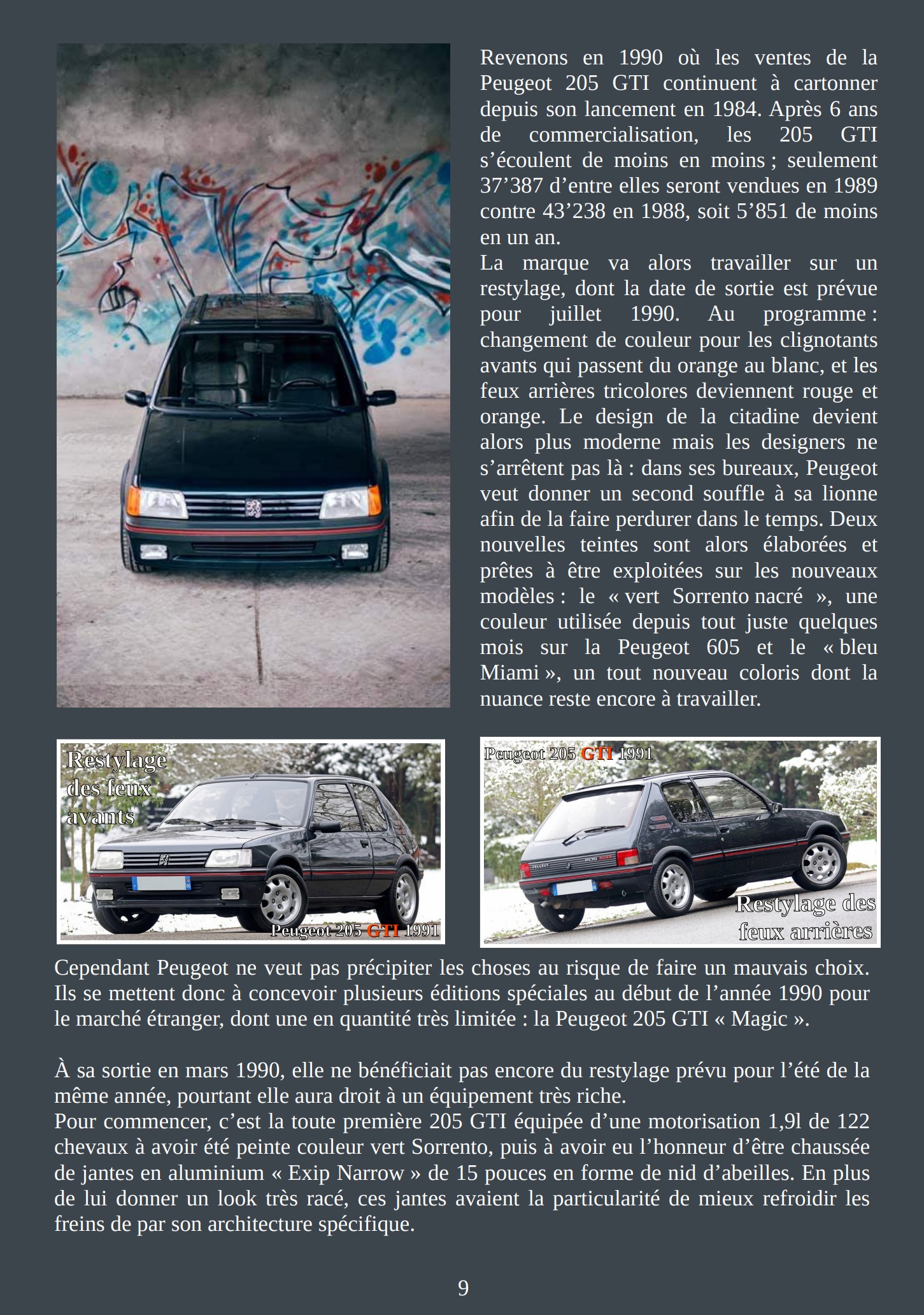 Les 205 exclusives n°1