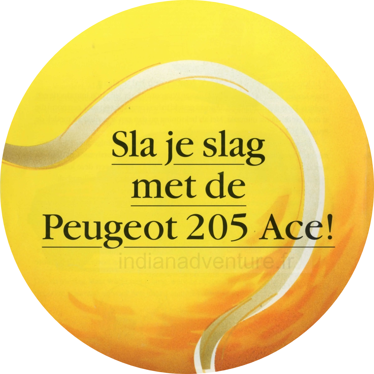 Brochure Peugeot 205 Ace (Pays-Bas)