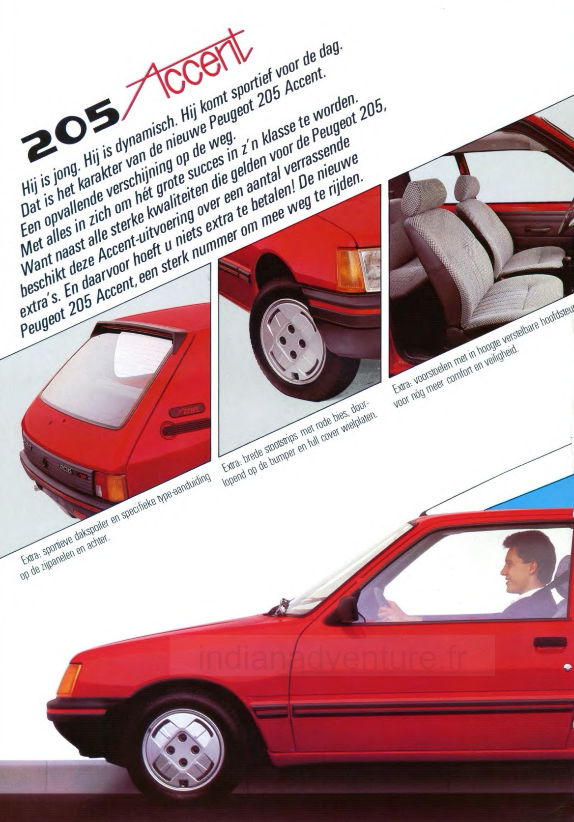 Brochure Peugeot 205 Accent (Pays-Bas)