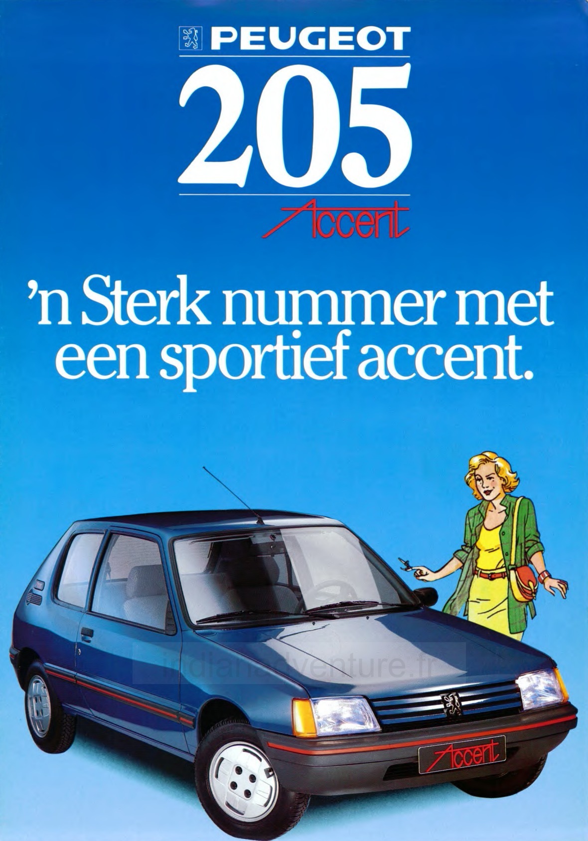 Brochure Peugeot 205 Accent (Pays-Bas)