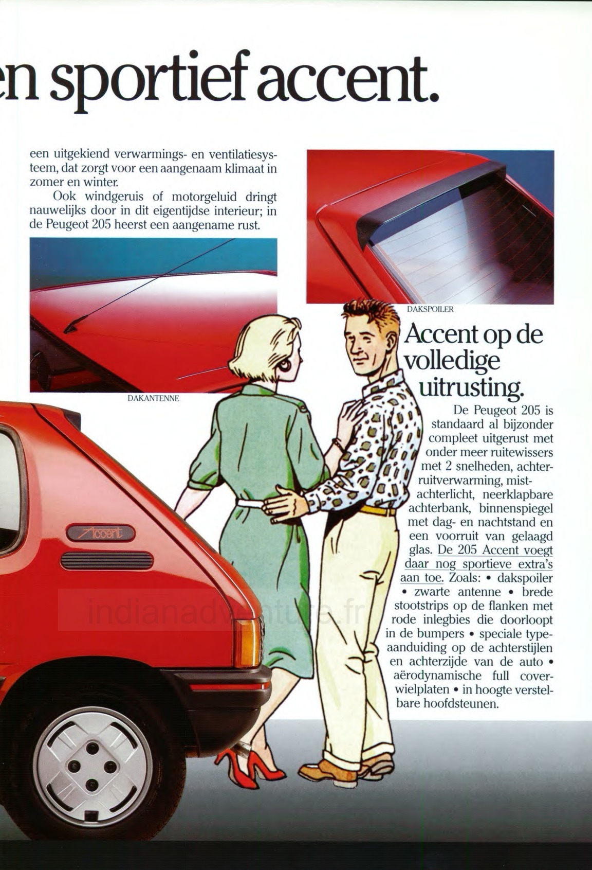 Brochure Peugeot 205 Accent (Pays-Bas)