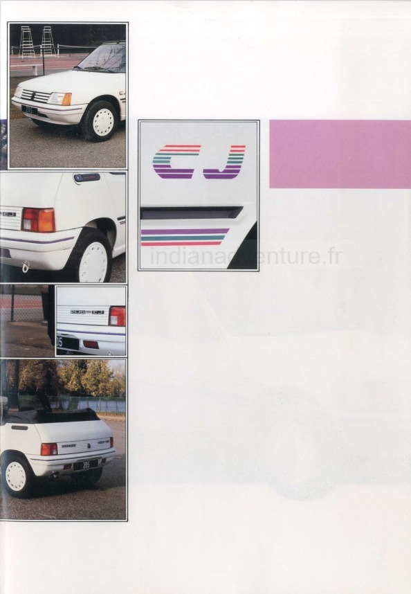 Brochure Peugeot 205 CJ (France)