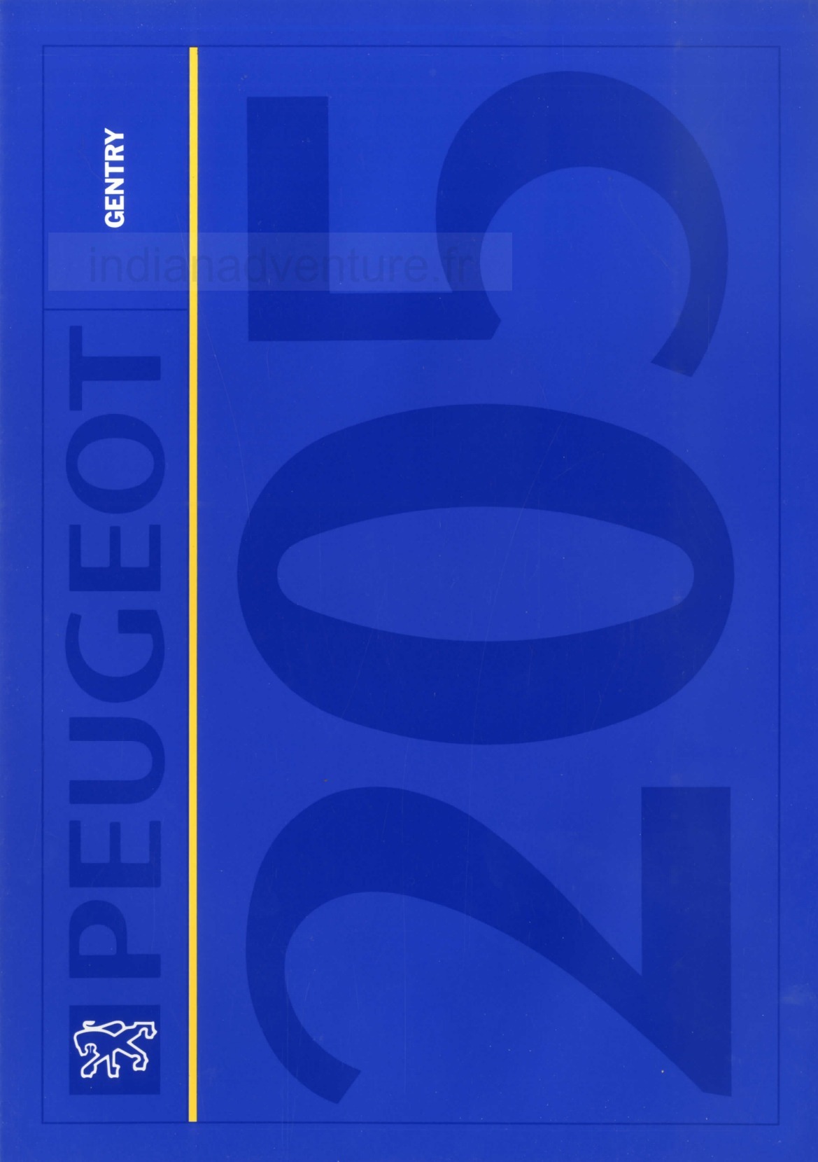 Brochure Peugeot 205 Gentry (Pays-Bas)