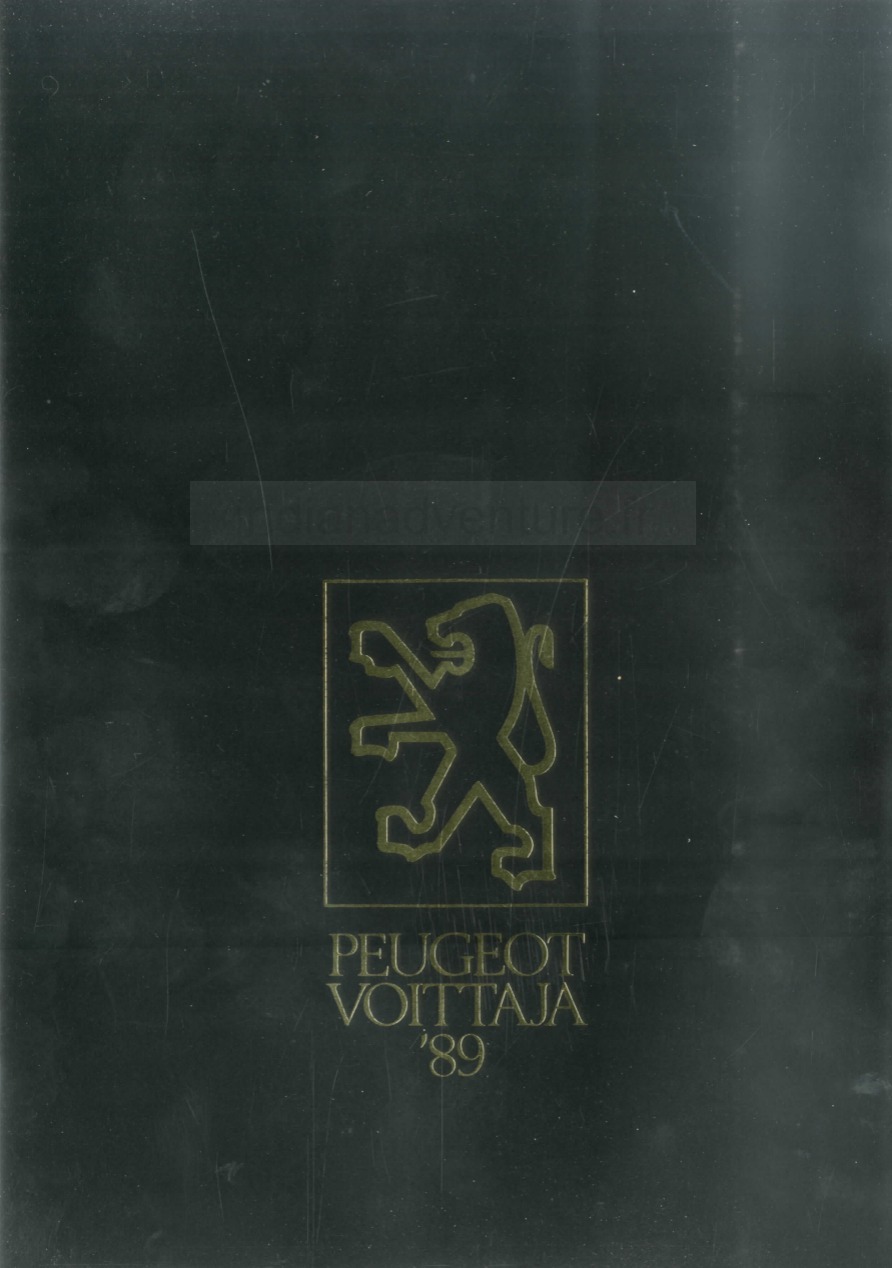 Brochure Peugeot gamme 205, 309, 405, 405 break, 505 (Finlande)