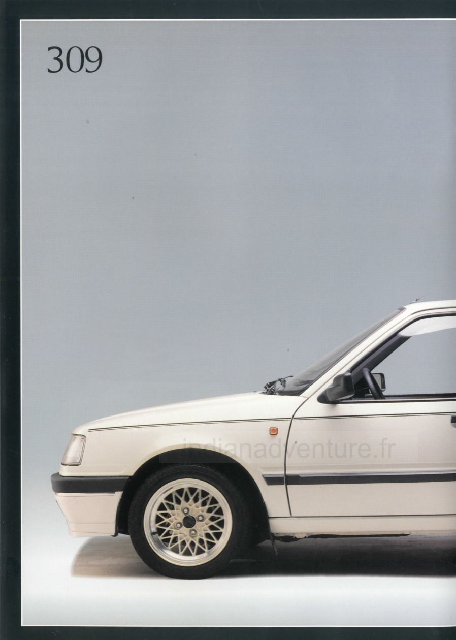 Brochure Peugeot gamme 205, 309, 405, 405 break, 505 (Finlande)
