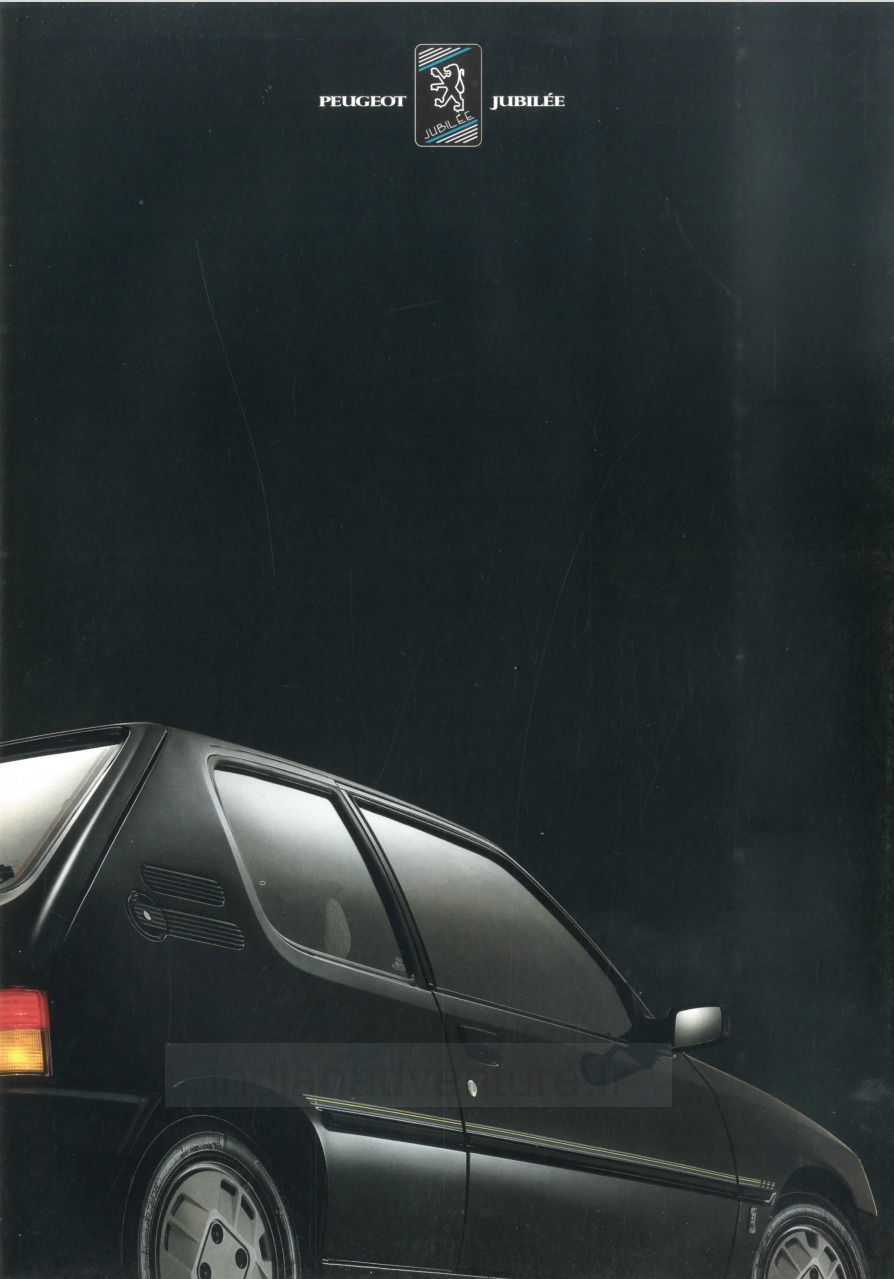 Brochure Peugeot 205 Jubilée (Pays-Bas)