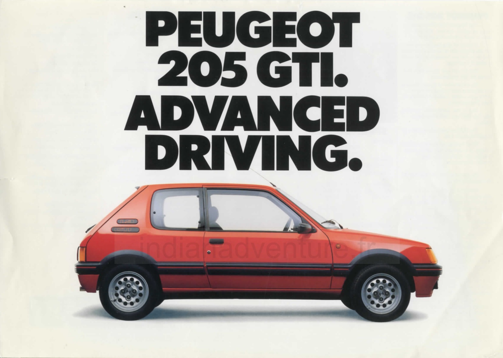 Brochure Peugeot 205 GTI (Australie)