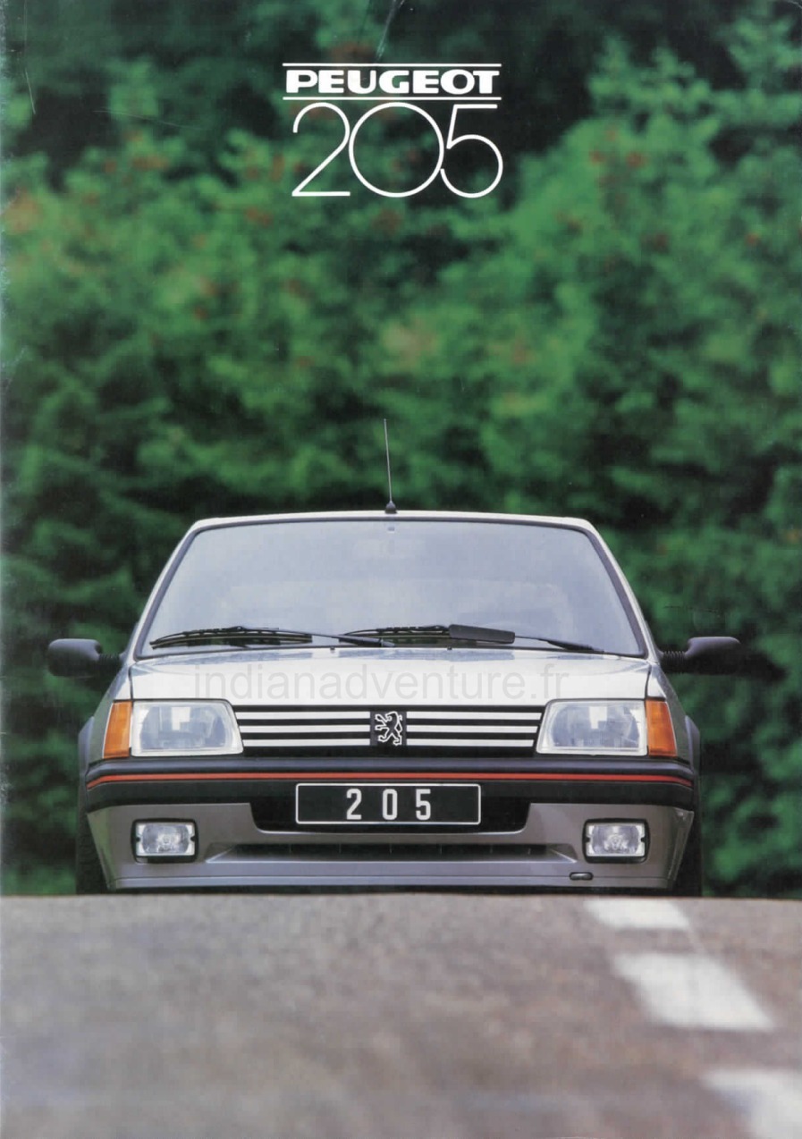 Brochure Peugeot 205 Gamme (Norvège)