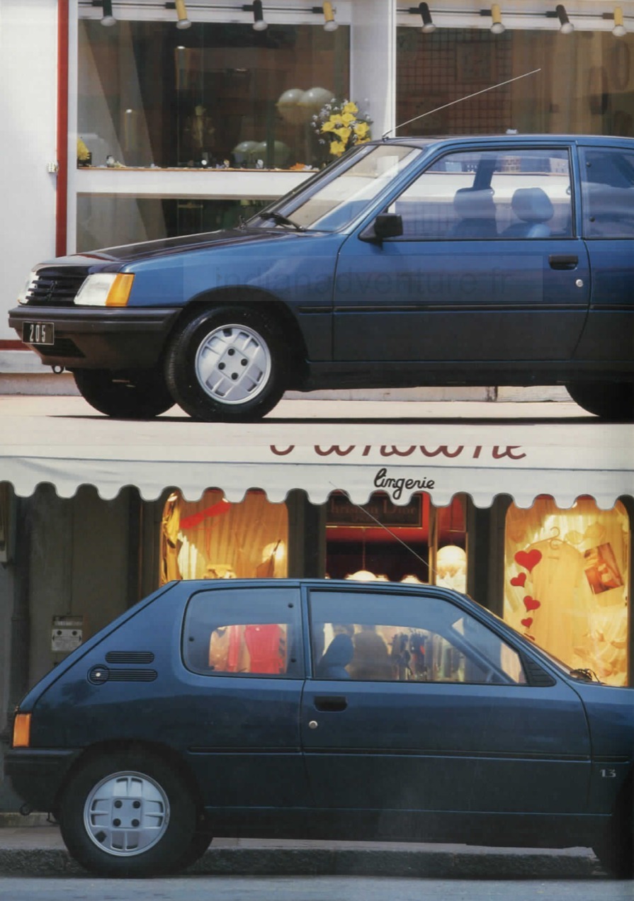 Brochure Peugeot 205 Gamme (Norvège)