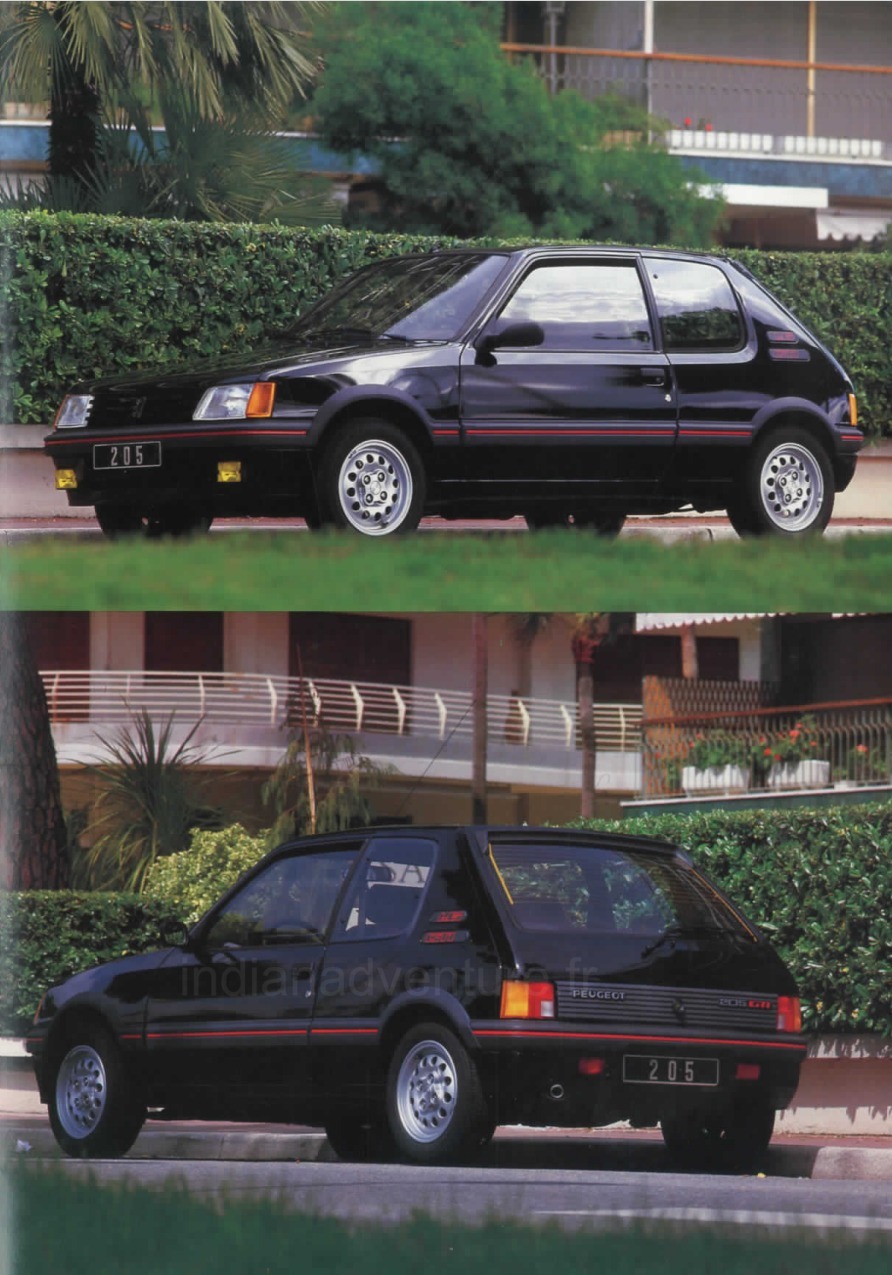 Brochure Peugeot 205 Gamme (Norvège)