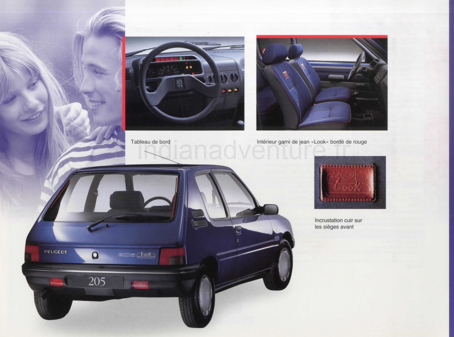 Brochure Peugeot 205 Look (Belgique)