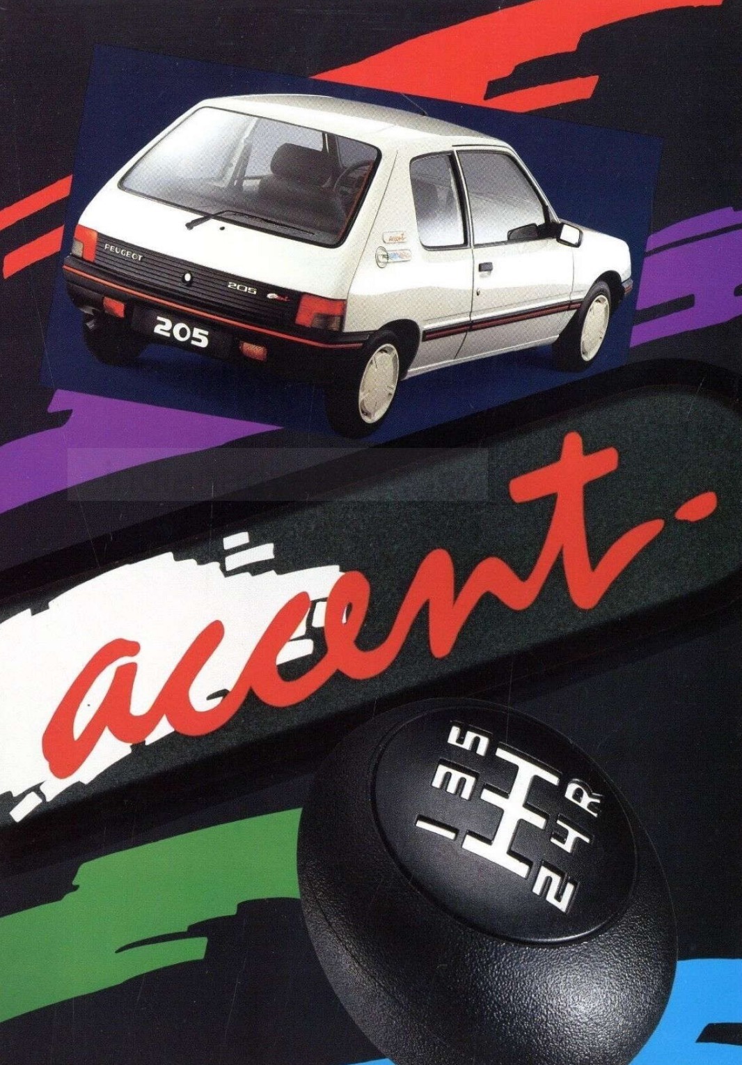 Brochure Peugeot 205 Accent (Pays-Bas)