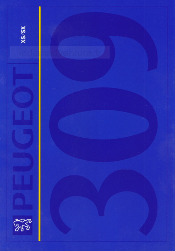 Brochure Peugeot 309 XS/SX