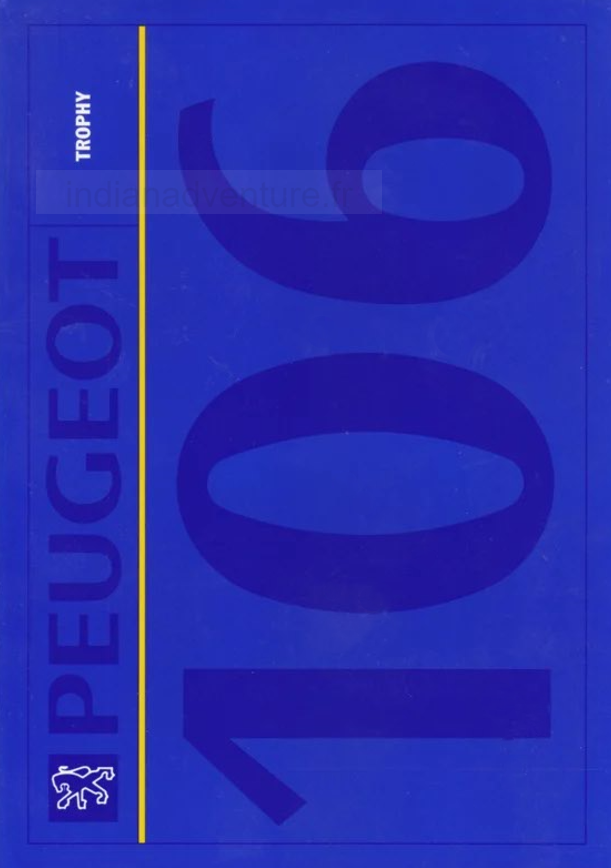 Brochure Peugeot 106 Trophy (Pays-Bas)