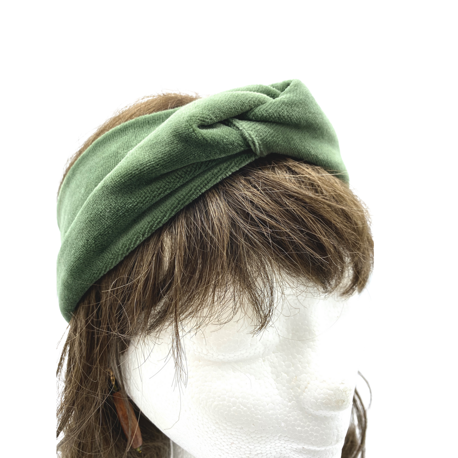 Pussolini™Headband: velvet green