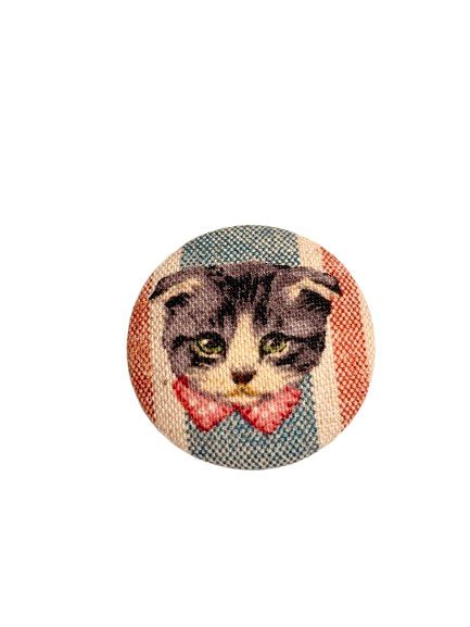 Pussolini™ fabric pin