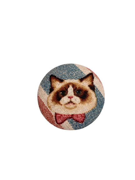 Pussolini™ fabric pin