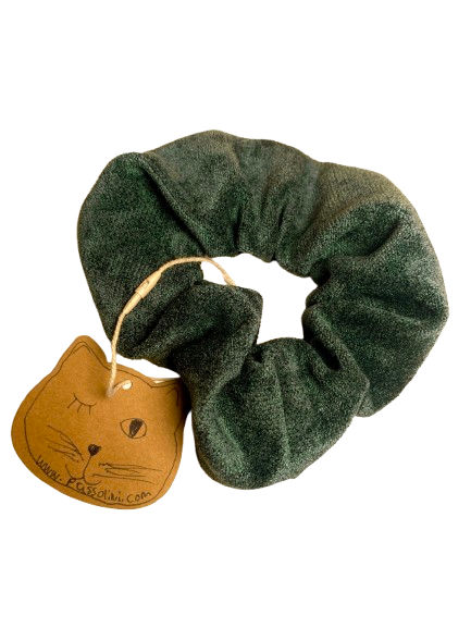 Pussolini™ XL Scrunchie: darkgreen