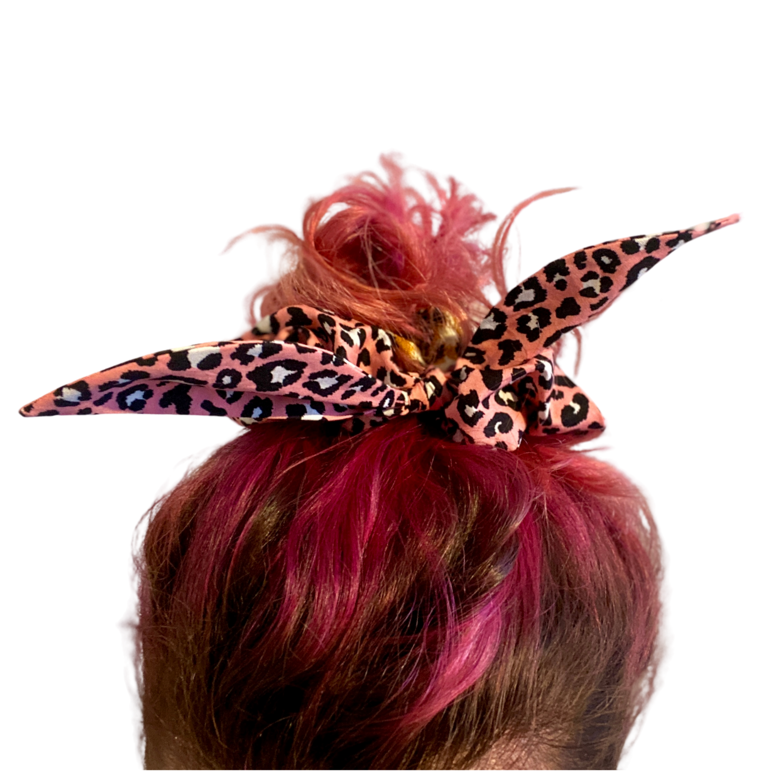 Pussolini™ XL Bow Scrunchie: Pink Panther