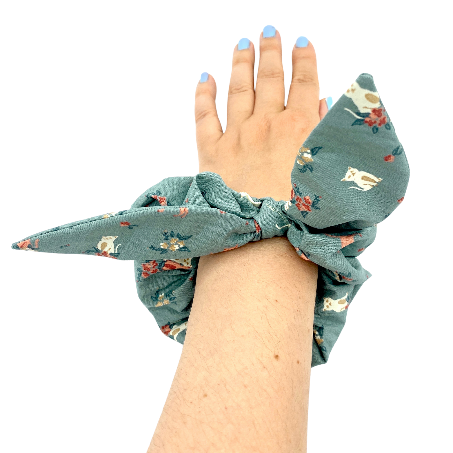Pussolini ™ XL Bow Scrunchie: vintage green