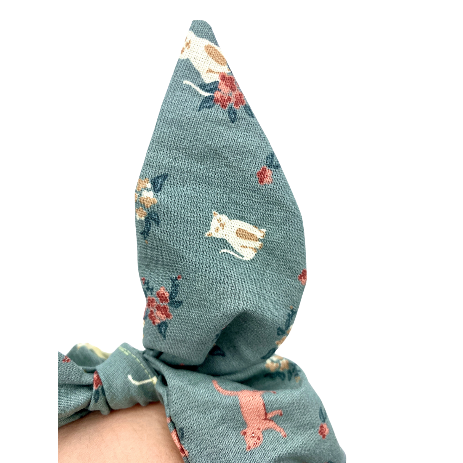 Pussolini ™ XL Bow Scrunchie: vintage green