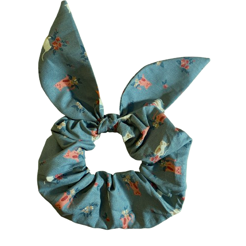 Pussolini ™ XL Bow Scrunchie: vintage green