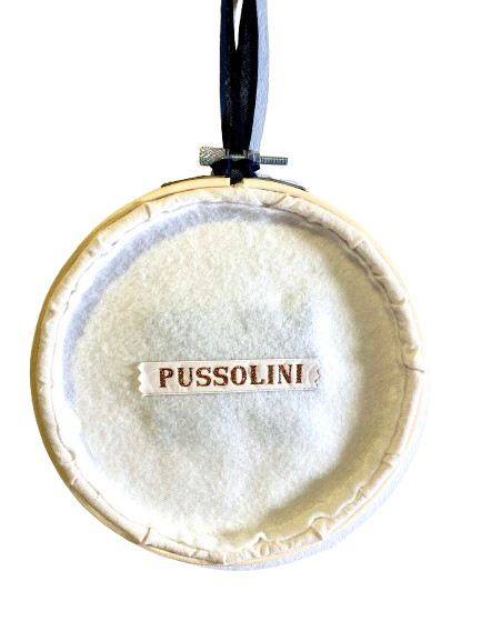 Pussolini™ borduurkunst: kattenhaar is mijn glitter (zwart)