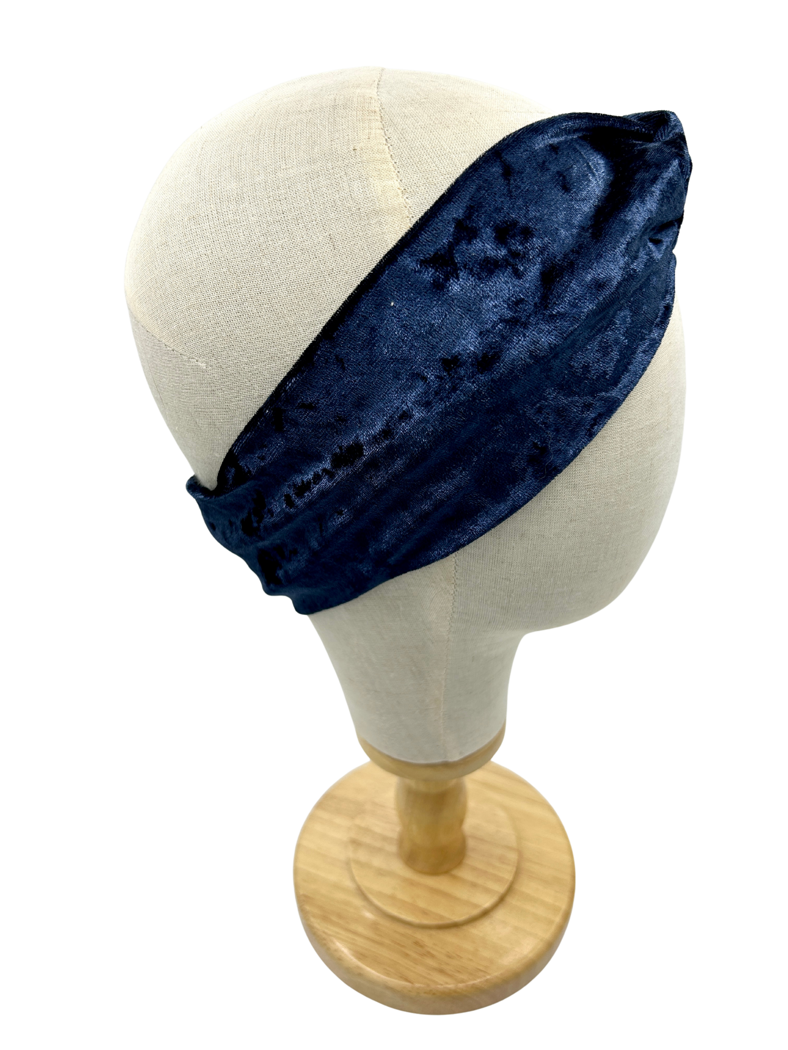 Pussolini™ Headband: velvet blue