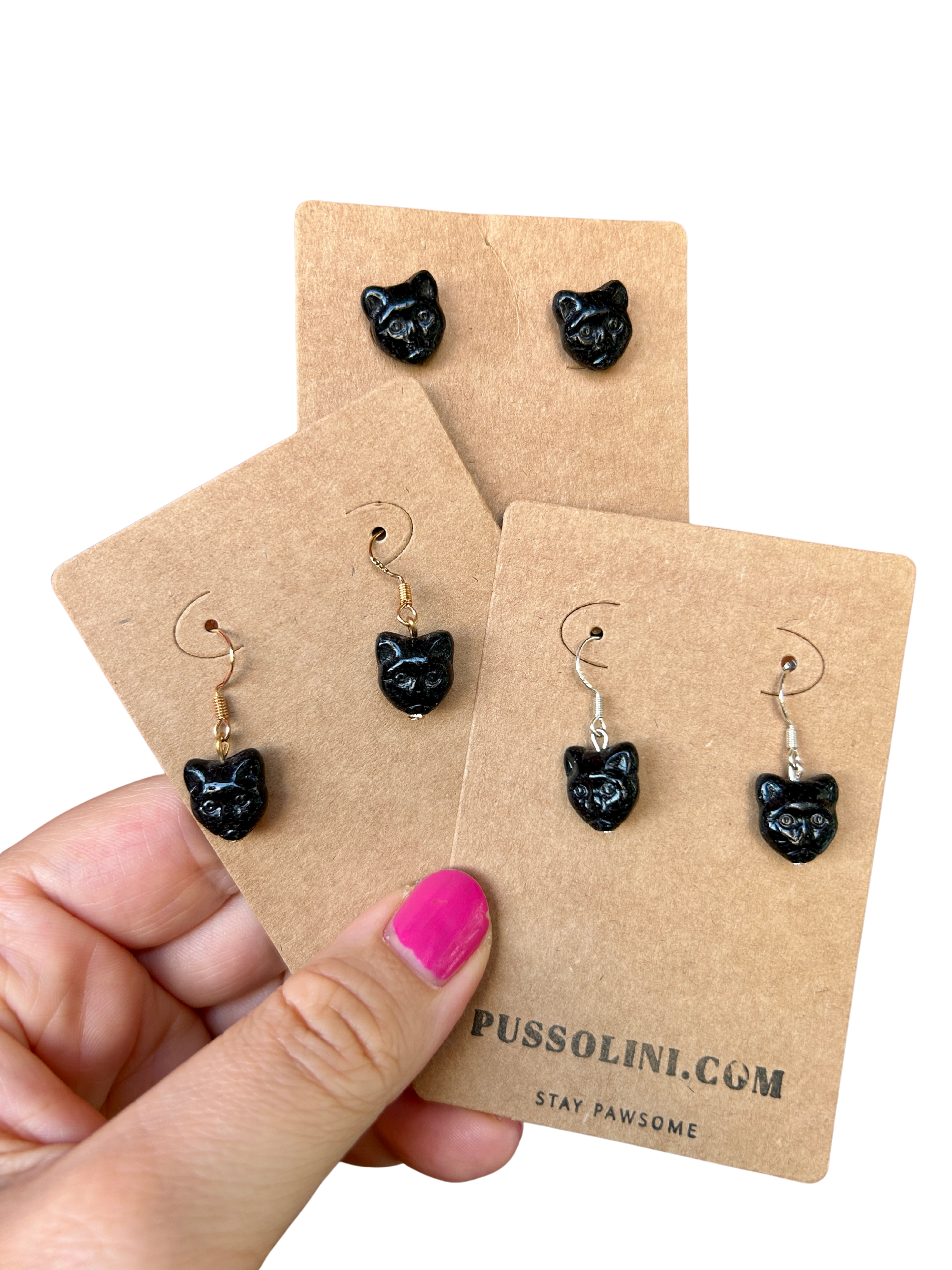 Pussolini™ jewelry: black cats