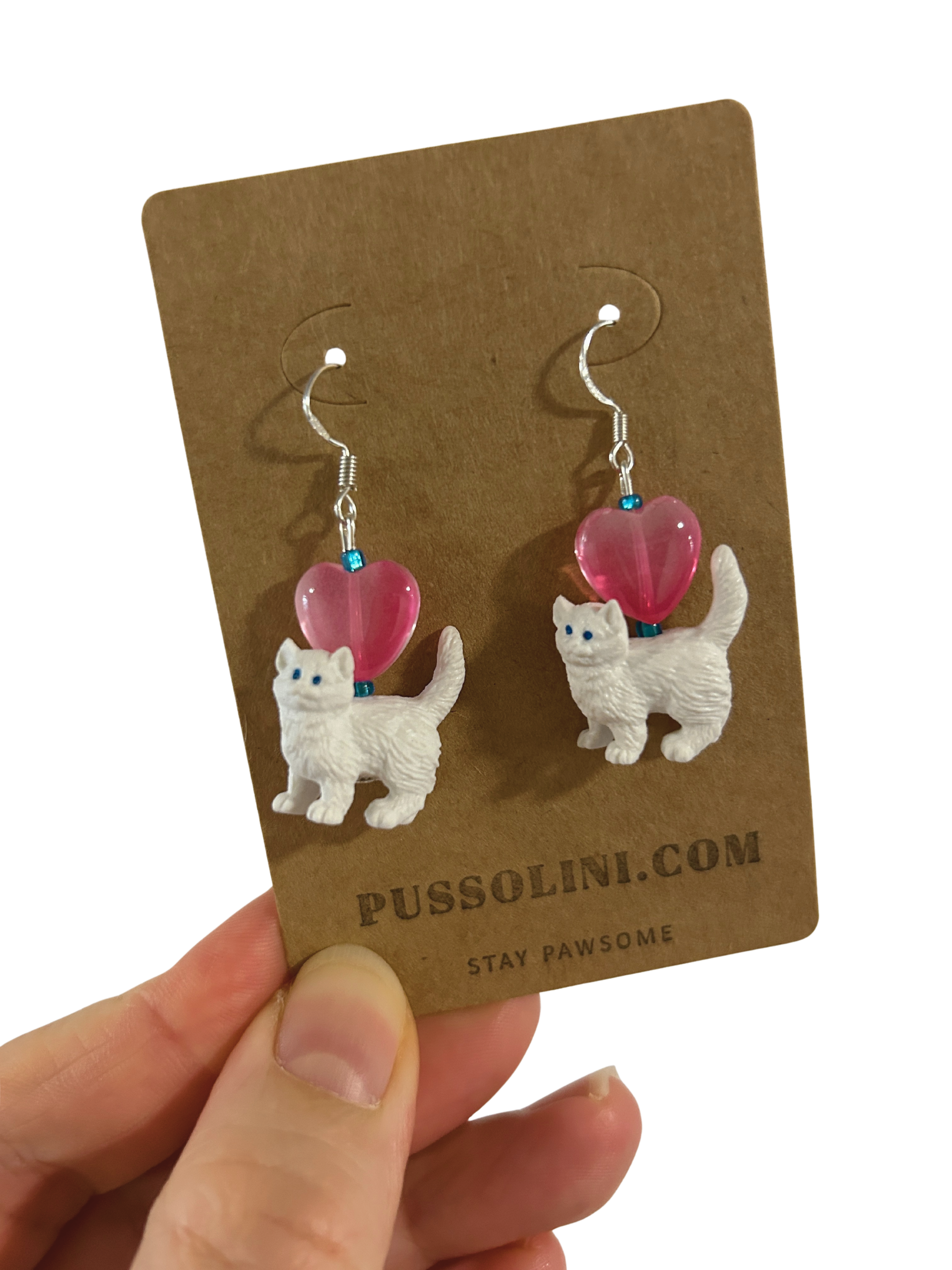 Pussolini™ bling: witte kittens