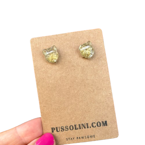 Pussolini™ jewelry: gold cats