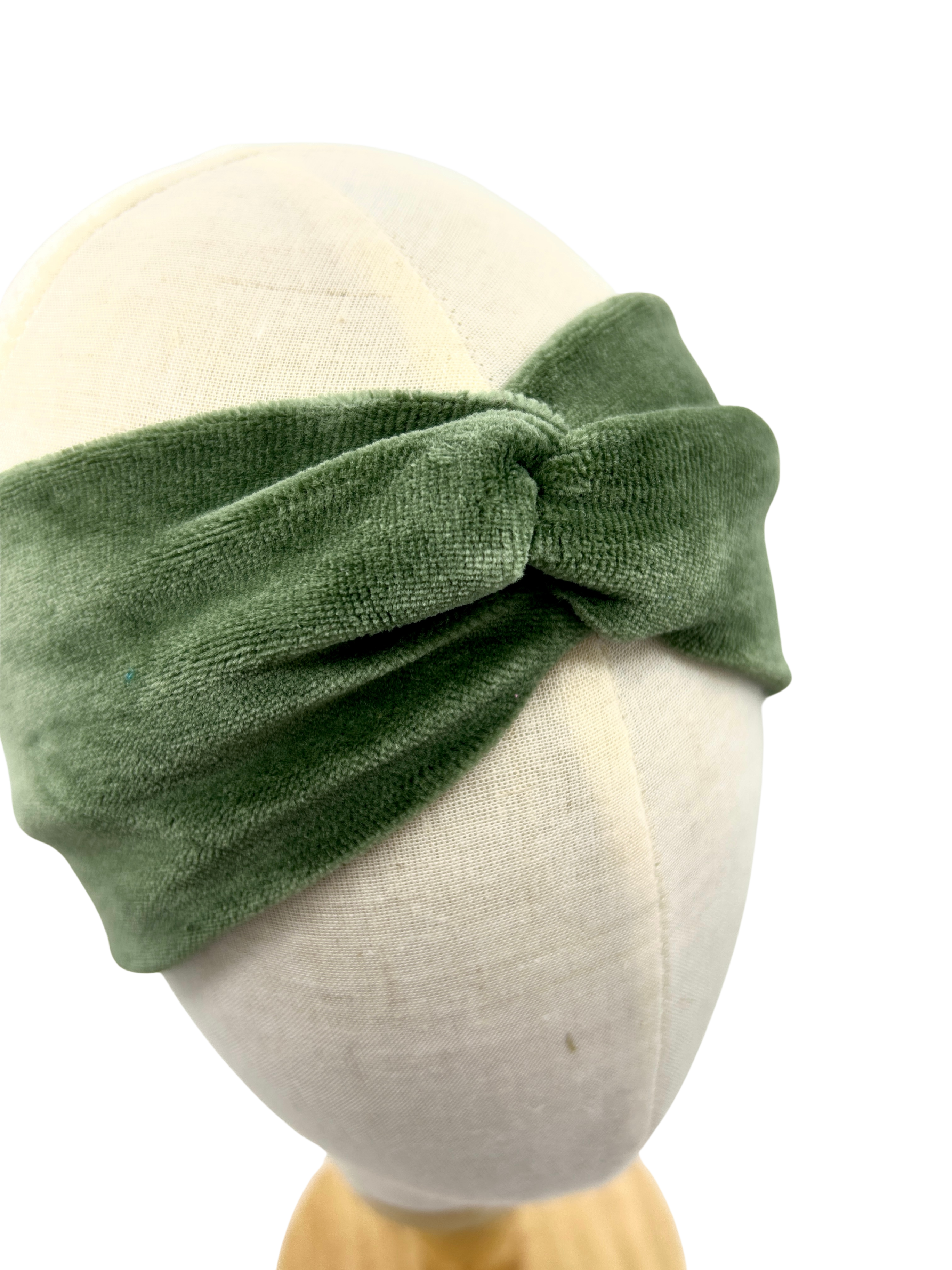 Pussolini™Headband: velvet green
