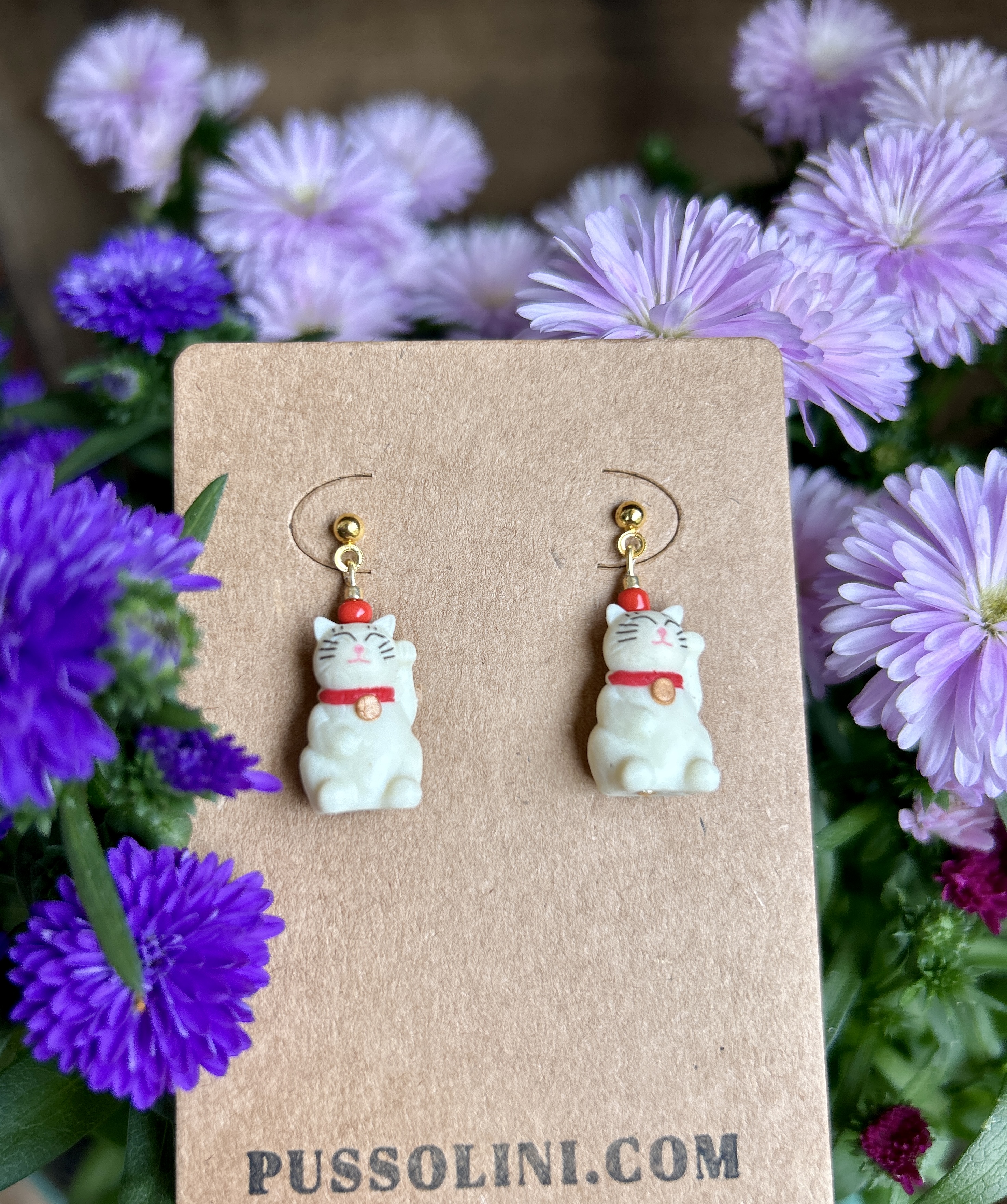 Pussolini™ jewelry: Maneki neko