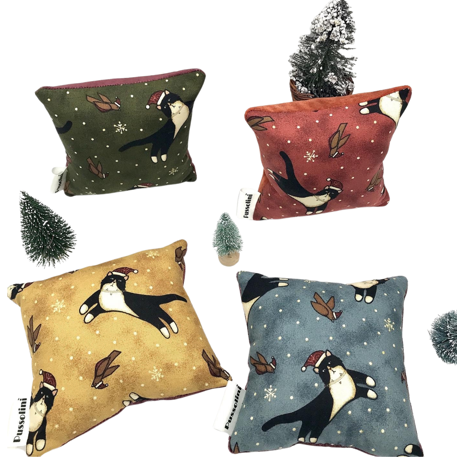 Pussolini™ Blauwe kerst