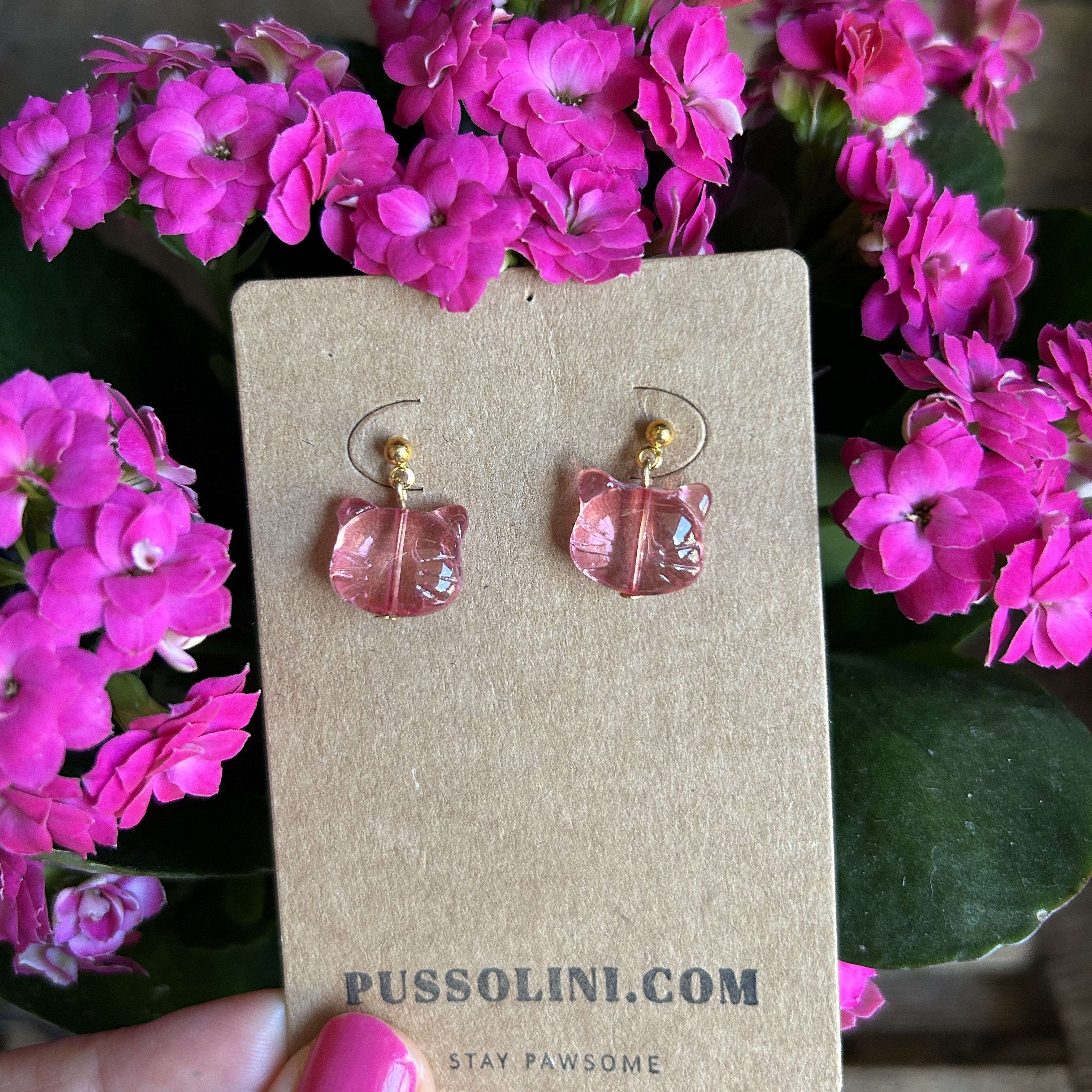 Pussolini™ jewelry: pink cats