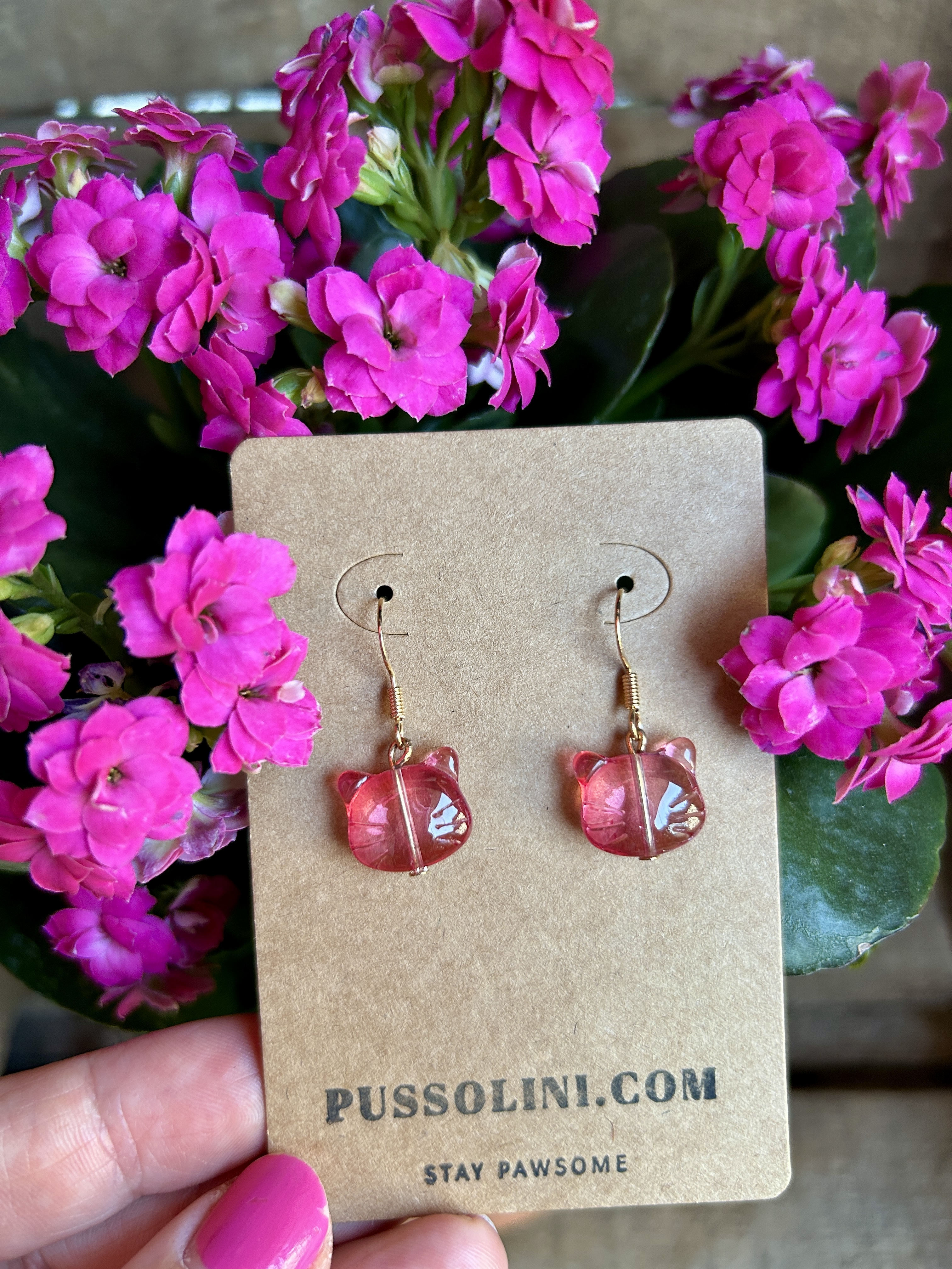 Pussolini™ jewelry: pink cats