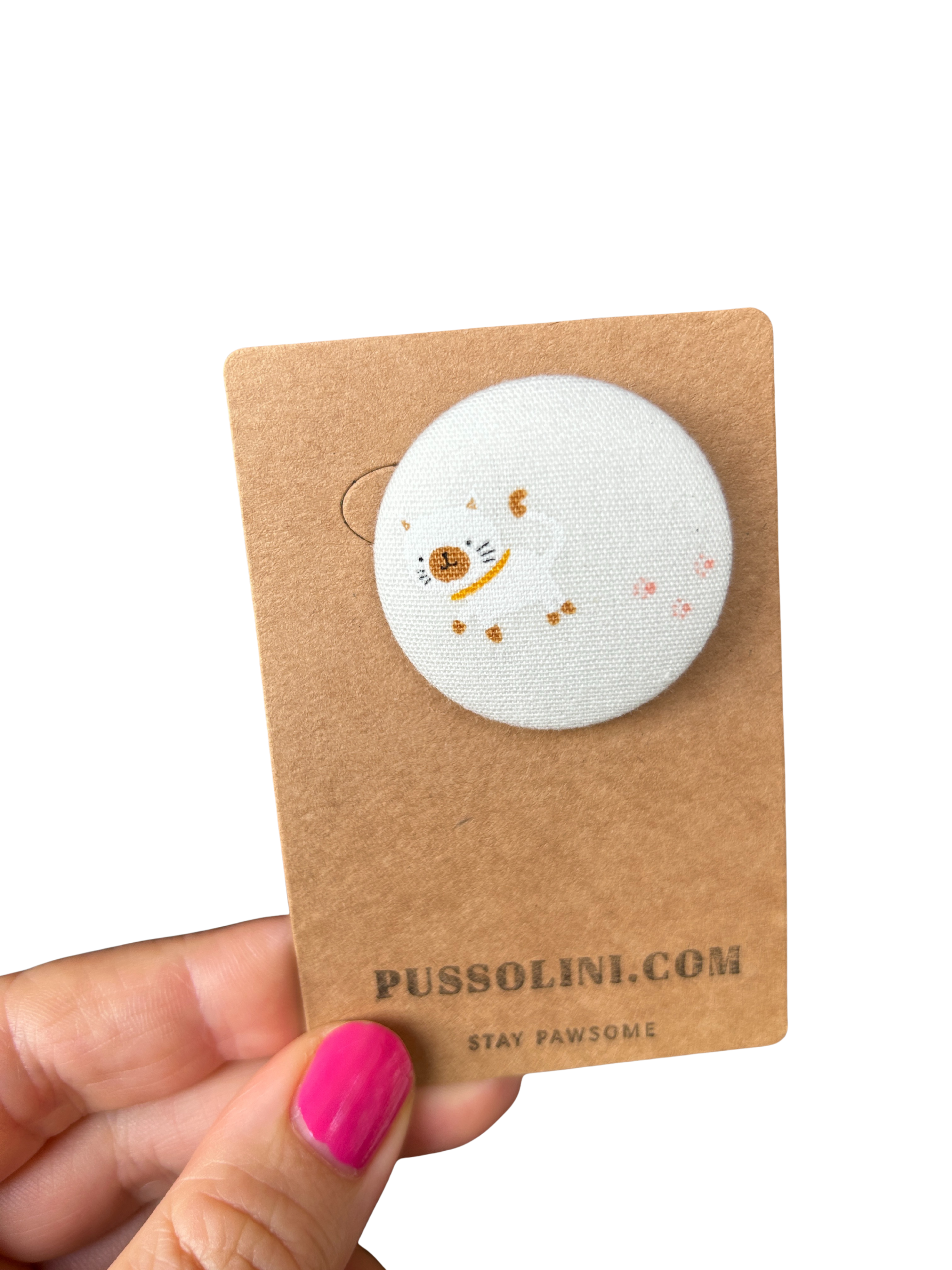 Pussolini™ fabric pin