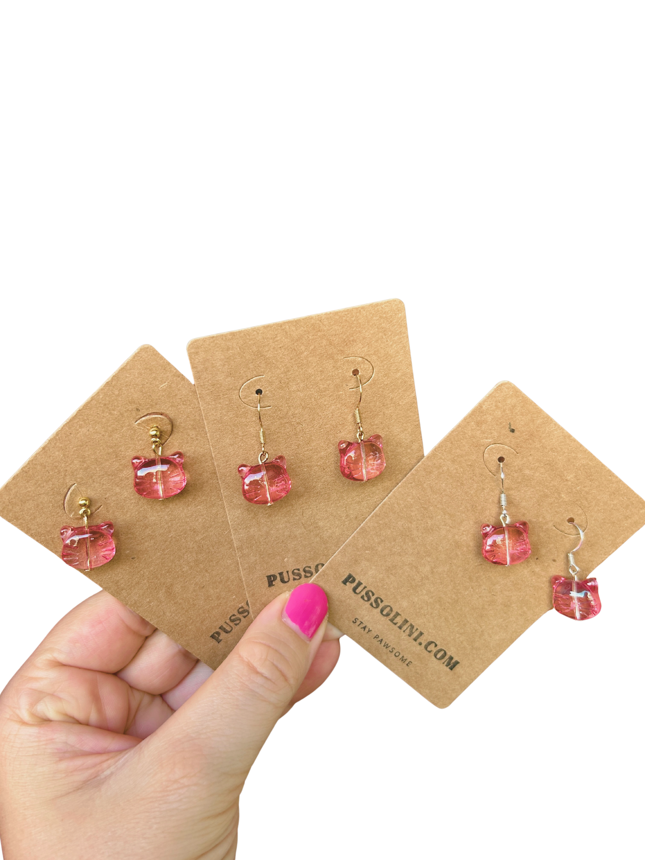 Pussolini™ jewelry: pink cats