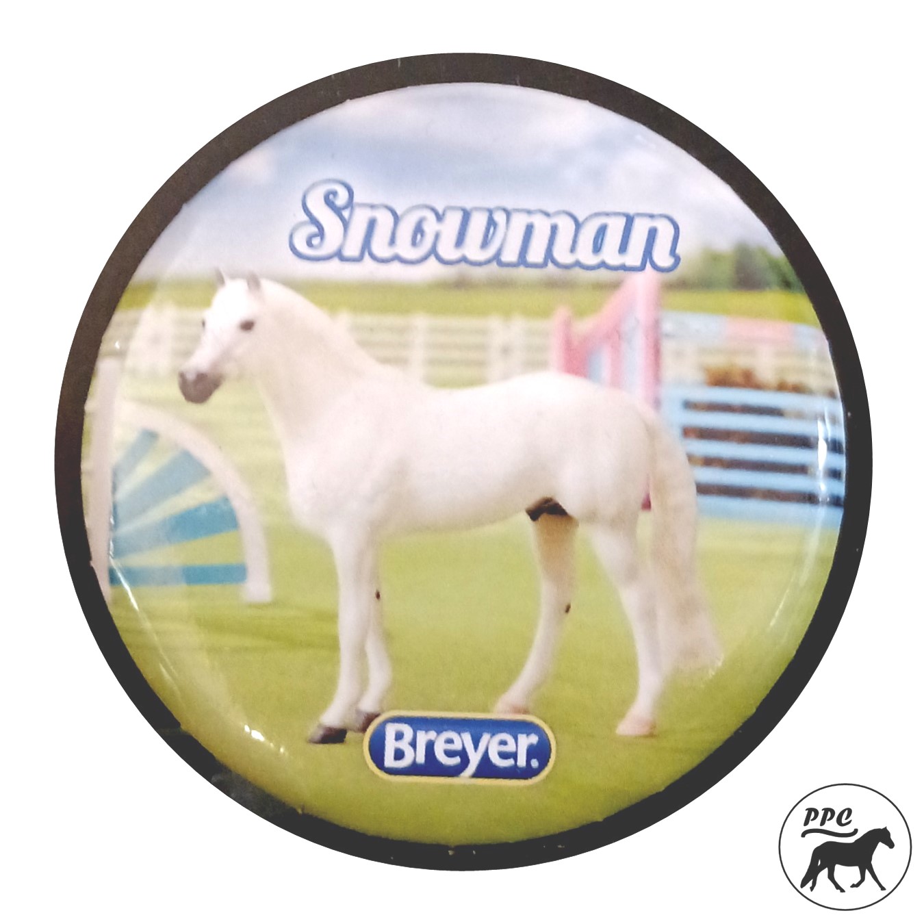 Breyer 2015 Large 2.5" Lapel Pin "Snowman" NIP Retired