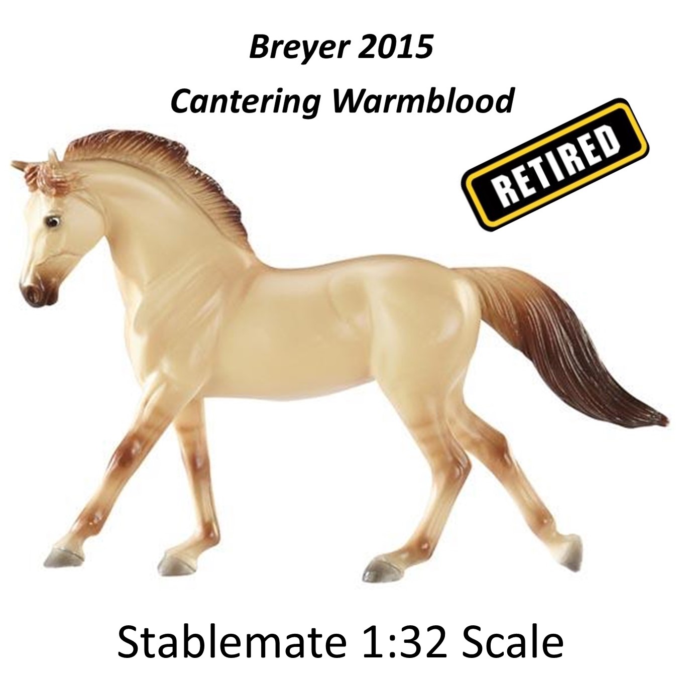 Breyer 2015 Stablemates Yellow Dun Warmblood NIP Retired
