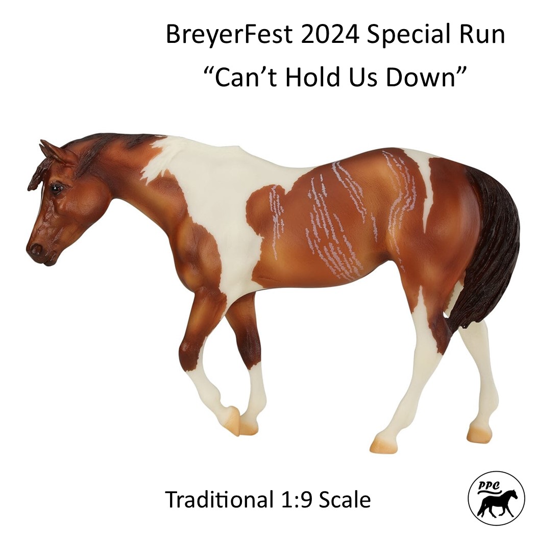 BreyerFest (BF) 2024 Special Run "Can't Hold Us Down"  White Markings Version LE NIP