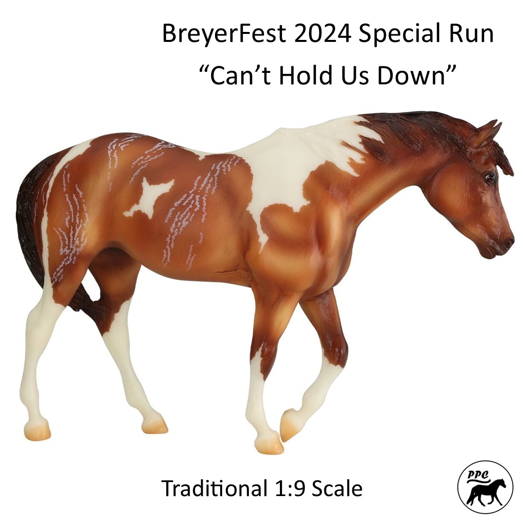 BreyerFest (BF) 2024 Special Run "Can't Hold Us Down"  White Markings Version LE NIP