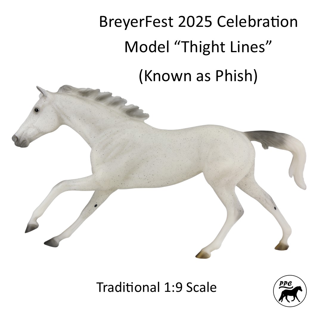 BreyerFest (BF) 2025 Celebration Portrait Model "Tight Lines" known as "Phish" French Throughbred
