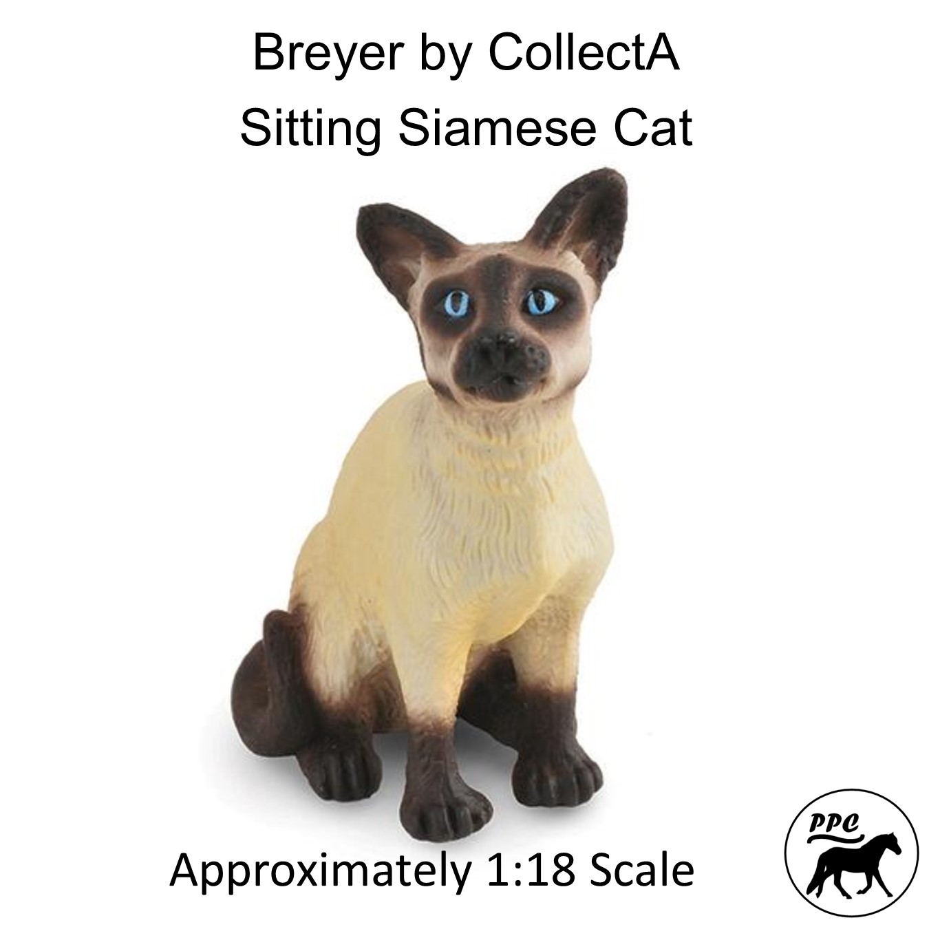 Breyer by CollectA Sitting Siamese Cat Retired NIP