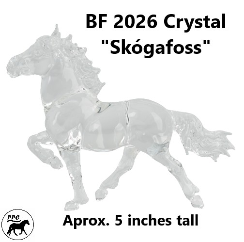 BF 2026 Limited Edition Crystal Horse "Skógafoss" Icelandic Stallion  Pre-sale