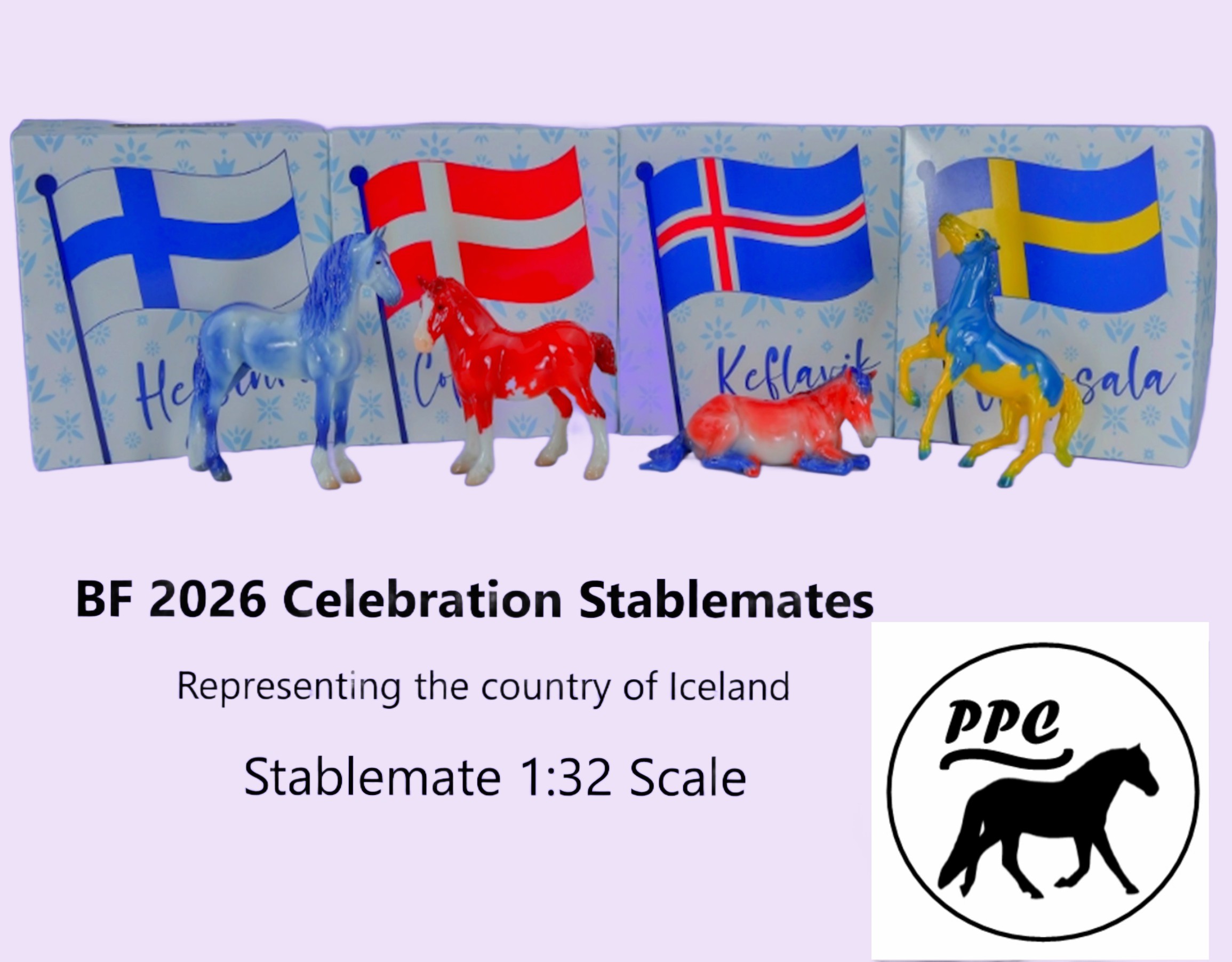 BF 2026 Celebration Decorator Stablemates Representing the country of Iceland  NIP LE Pre-order